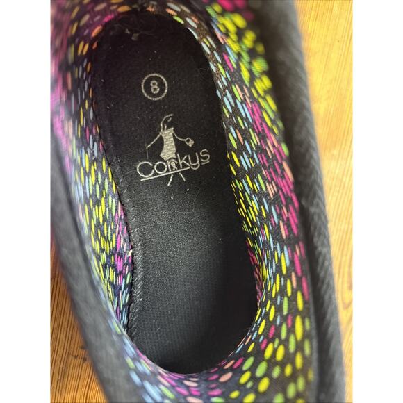 Corkys Women’s Rubber Rain Ankle Boots RAINBOW-Colored Polka Dot, Size 8 - Picture 5 of 9